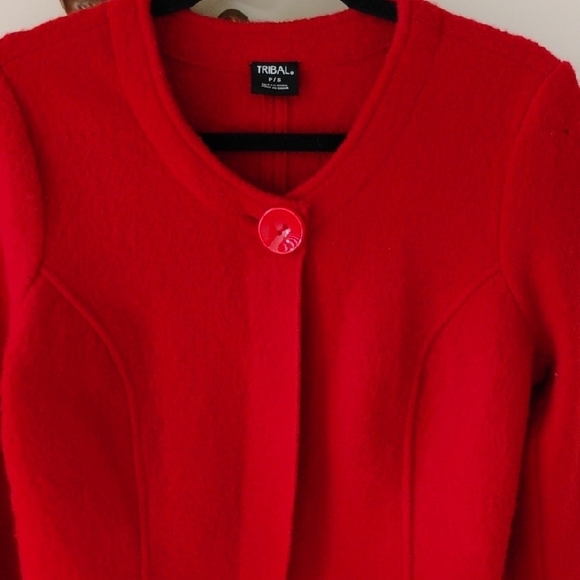 Red Wool Jacket - Picture 5 of 8